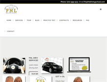 Tablet Screenshot of fnldrivingschool.com